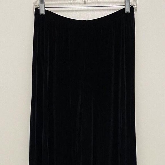 Super cute nylon glossy flowey bottoms yoga pants y2k black indie hippie sweats - Picture 9 of 10